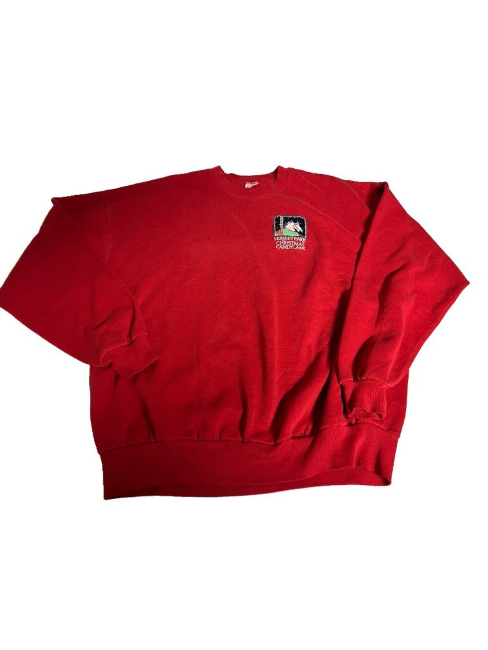 Vtg Jerzees Sweatshirt Hersheypark Christmas Candylane Holiday Nostalgia
